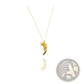 24k Gold Viking Wolf Totem Amulet Pendant Necklace