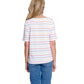 Multiples - Striped Jersey Knit Bateau Neck Top