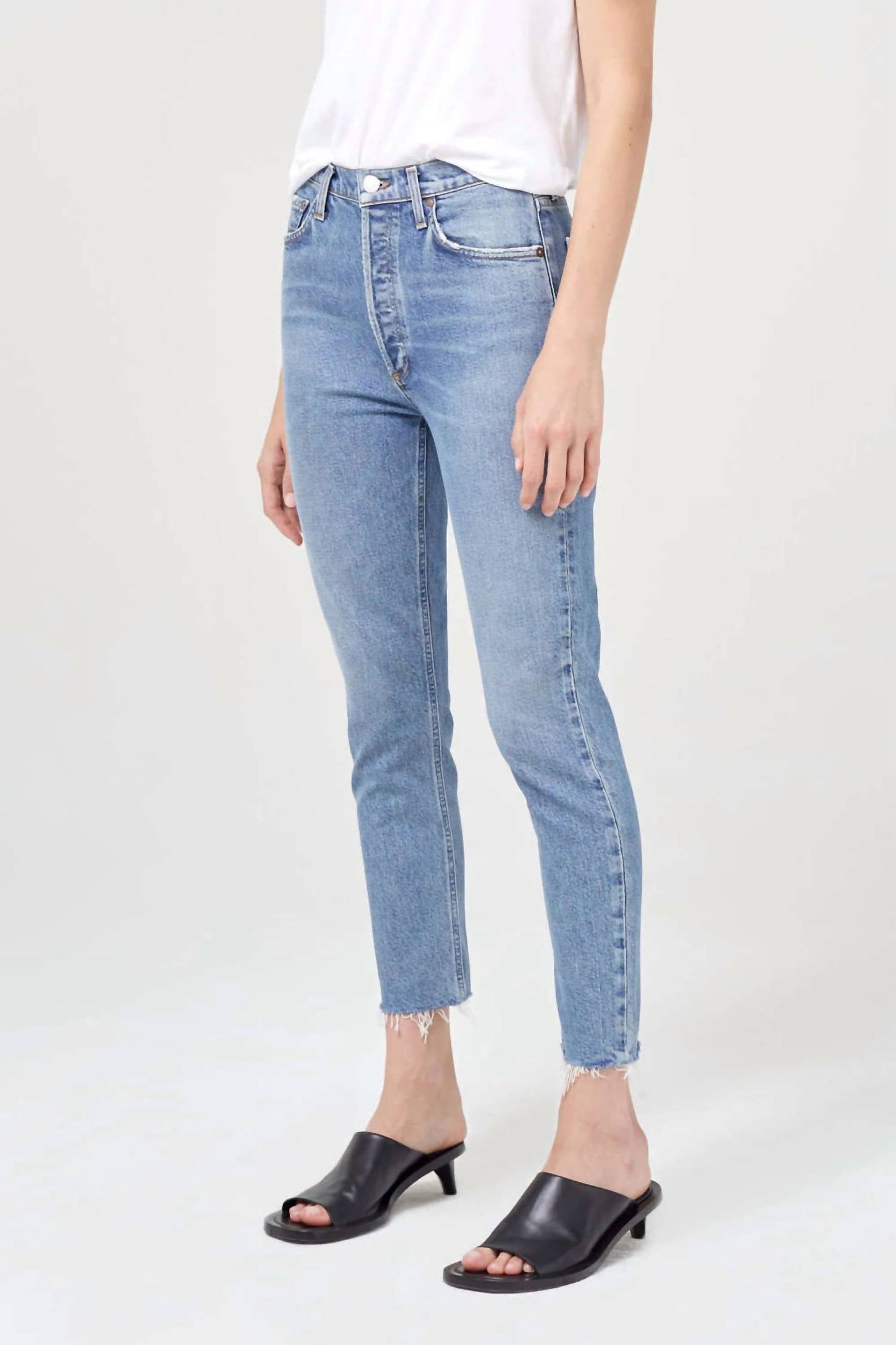 Agolde - Nico High Rise Slim Straight Jeans