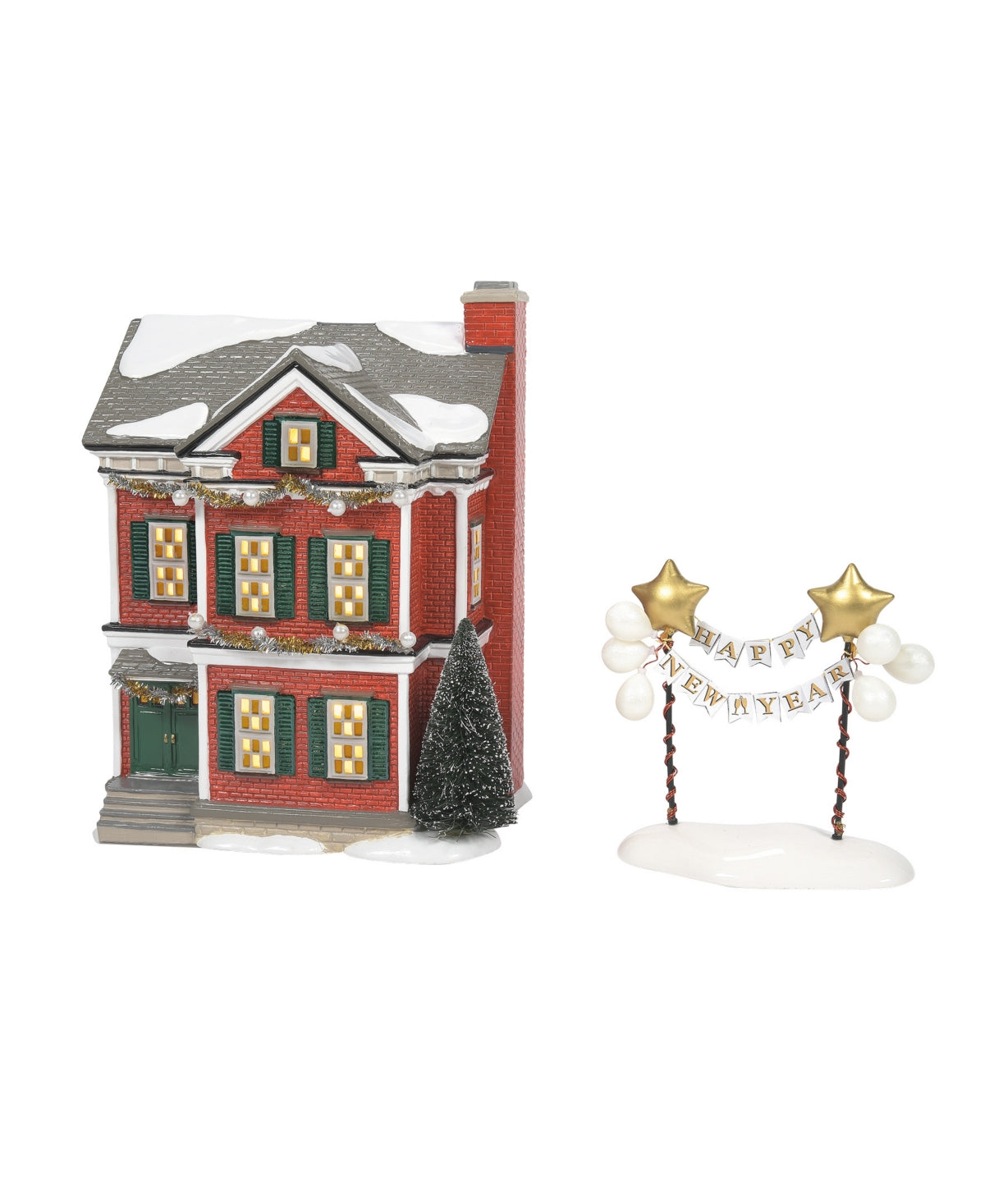 Department 56 Villages Ready For New Year's Eve Ceramic Building