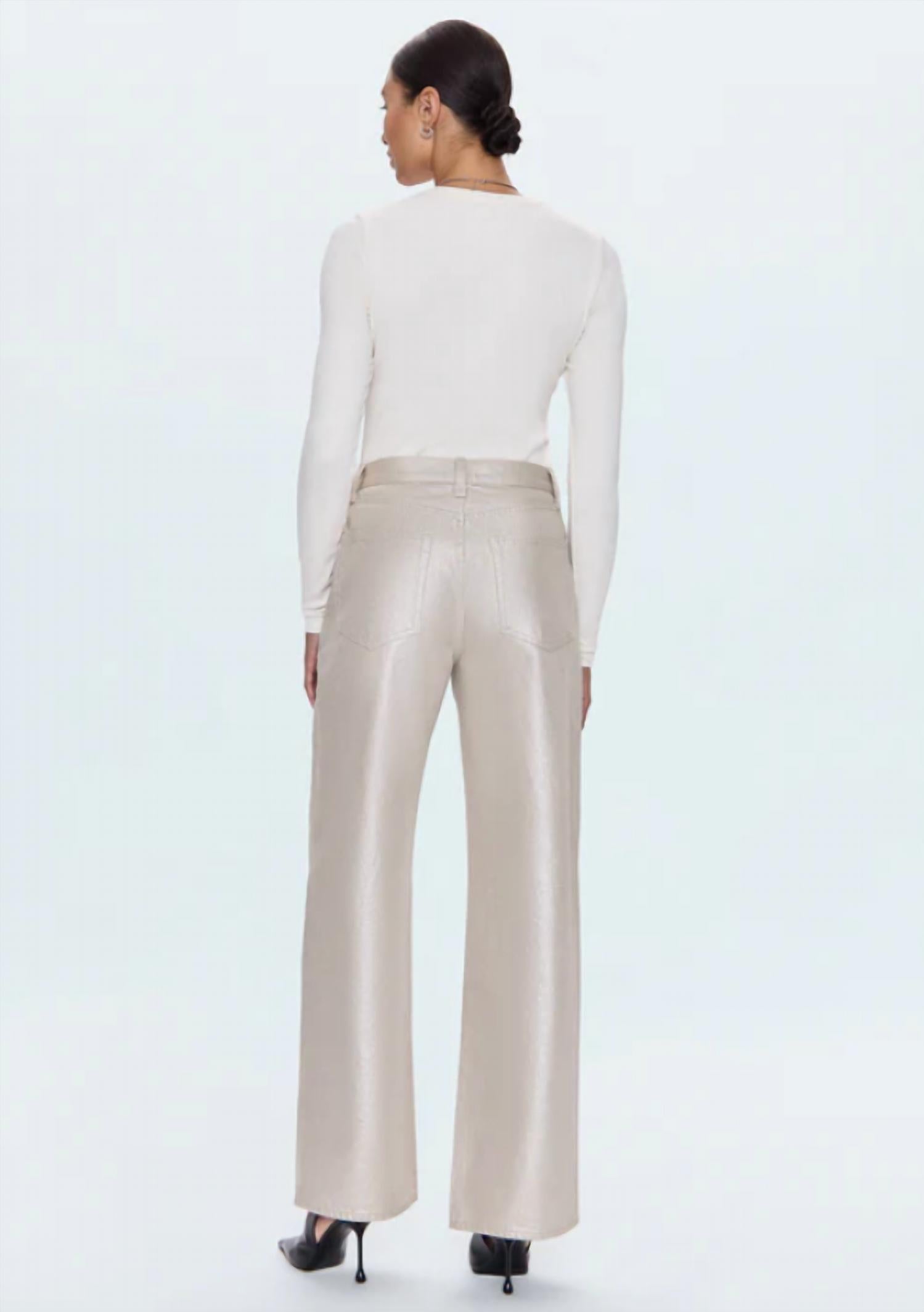 Pistola - Tate High Rise Bowed Wide Leg Jeans
