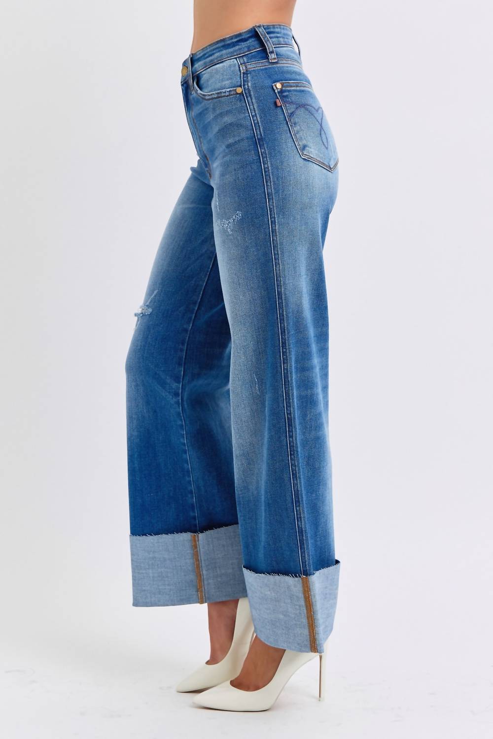 Judy Blue - High Waist Retro Wide Leg Jeans