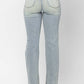 Judy Blue - High Waist Destroyed & Inseam Slit Straight Denim Jeans