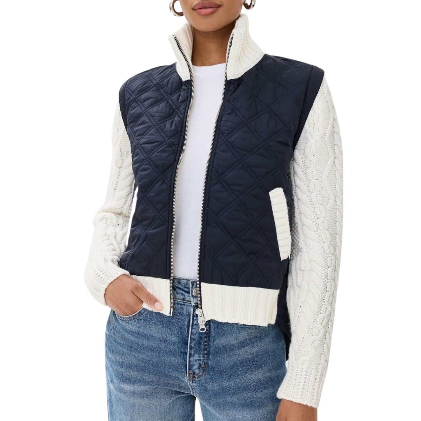 Veronica Beard - Patra Mixed-Media Jacket