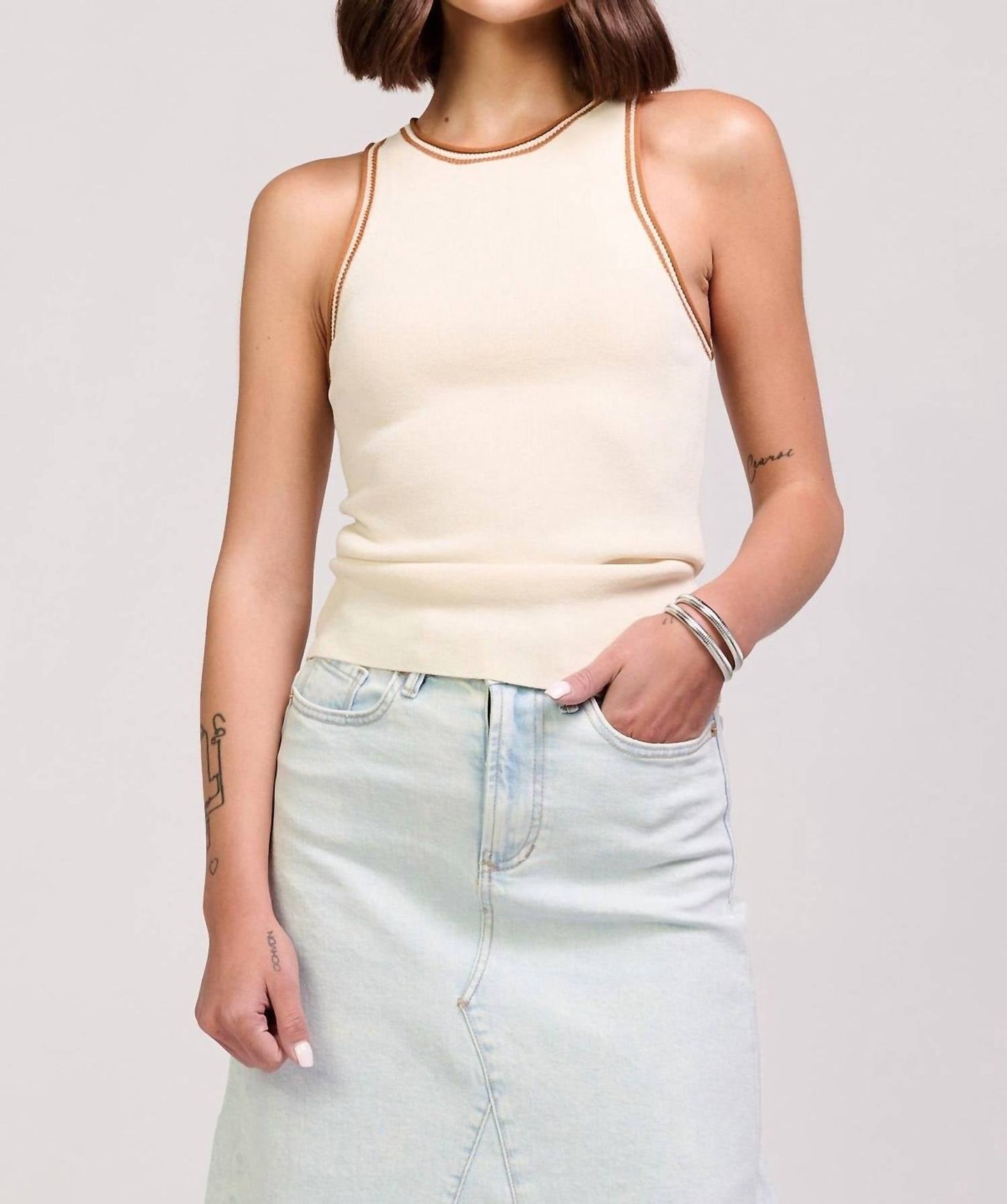 Another Love - V Neck Knit Tank