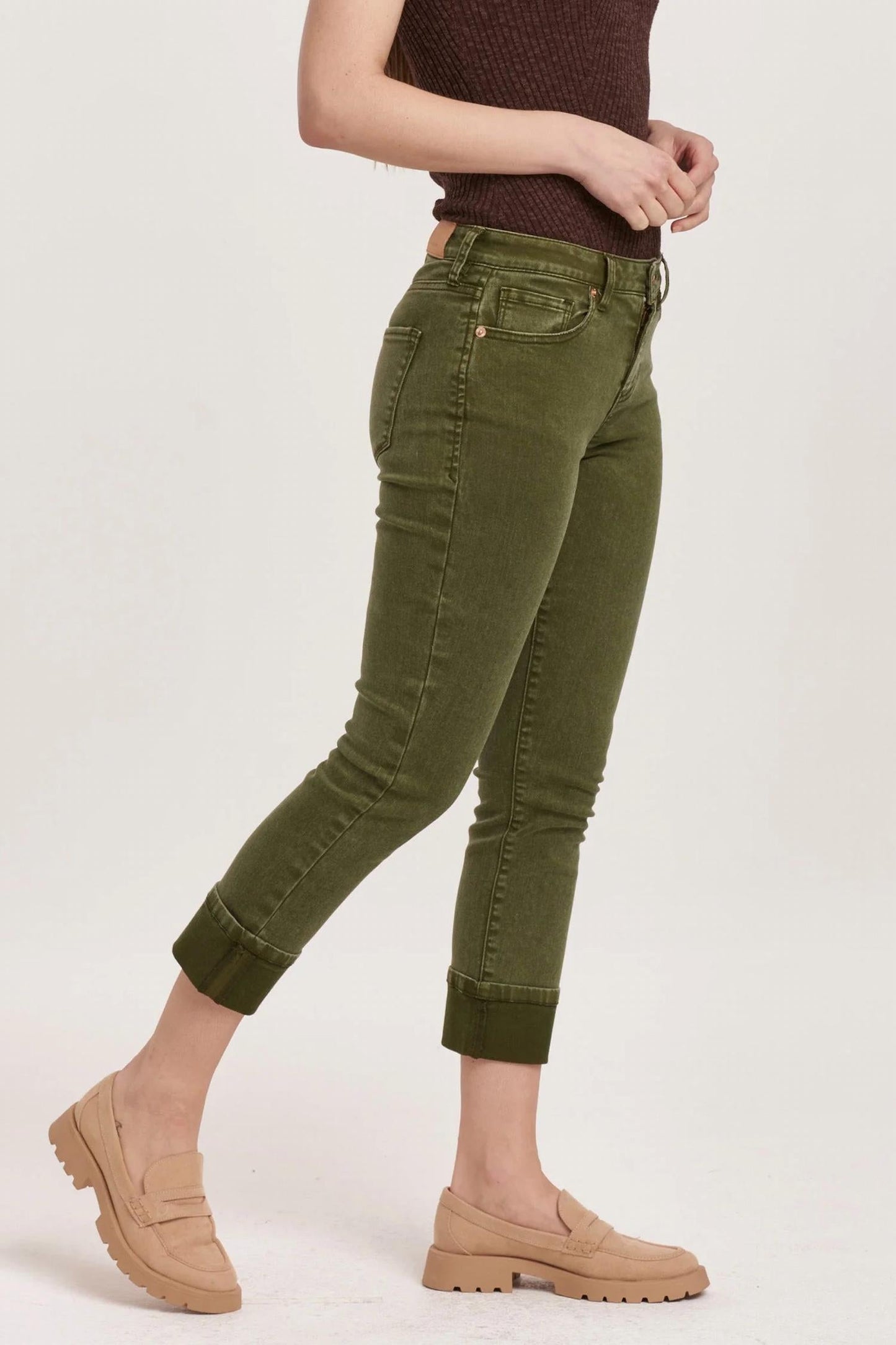 Dear John Denim - Blaire High Rise Cuffed Slimed Straight Jeans