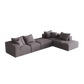 Modern Upholstered Sectional Boneless Couch Set