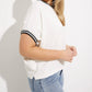 Joseph Ribkoff - Striped Trim Top