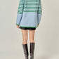 English Factory - Women's Knit Striped Sweater Cardigan
