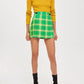 Topshop - Tartan Pleated Wrap Mini Skirt