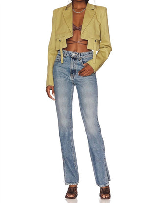 Grlfrnd - HARLOW HIGH RISE SLIM BOOT JEAN WITH SLIT