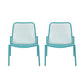 Outdoor Iron Chair With Mesh Design