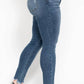 Judy Blue - Plus Size Hi Waist Skinny Shark Bite Hem Jean