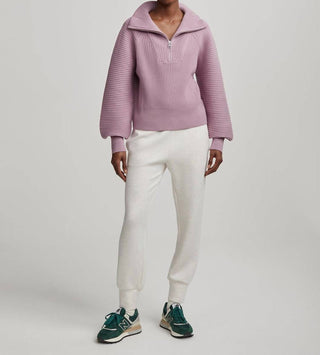 Varley - Reid Half Zip Knit Sweatshirt
