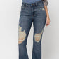 Judy Blue - Destroyed Knee Flares No