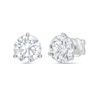 Diana M Jewels - 2.00 Cts Round Lab Grown Stud Earrings