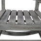 Wooden Oversized Porch Rocker Chair With Wide Seat and Tall Backrest