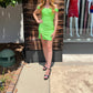 Vienna Prom - Off-the-shoulder Glitter Dress