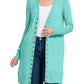 Zenana - Women's Snap Button Longline Cardigan