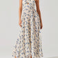 Astr - Rasya Pleated Floral Maxi Dress