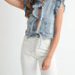 Mable - Ruffle Detail Denim Vest