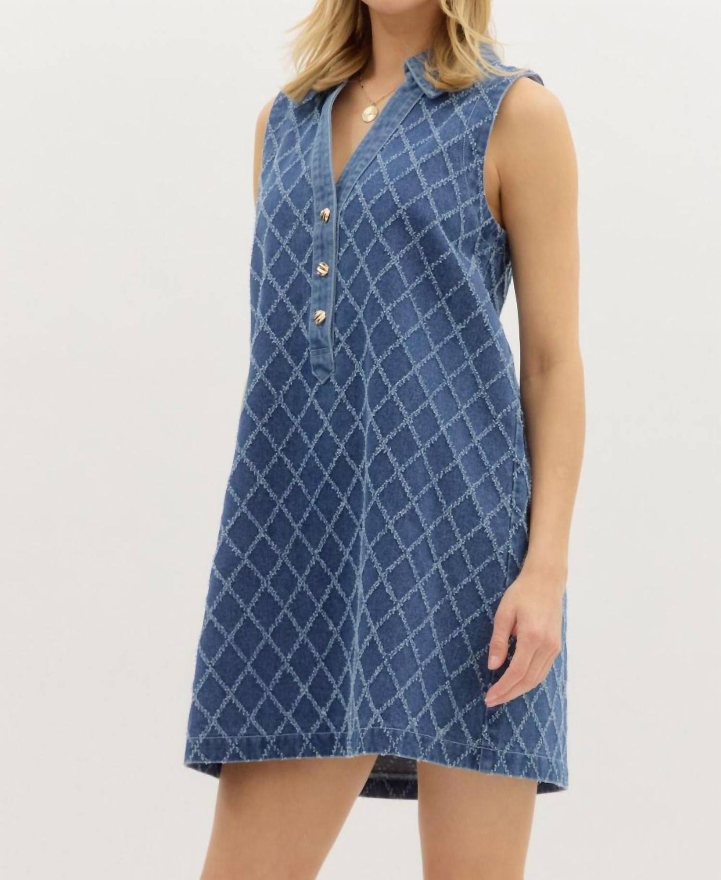 Entro - Diamond Days Denim Mini Dress
