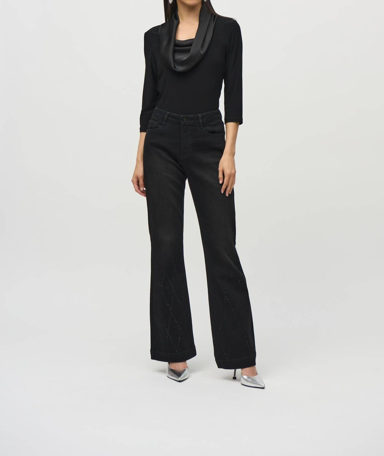 Joseph Ribkoff - Silky Knit Satin Fitted Top