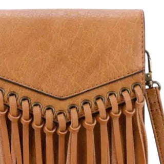 Ampere Creations - Women's Scarlet Fringe Phonecase Crossbody Bag