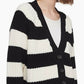 Calvin Klein Women's Striped Cardigan White Size Medium
