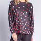 Pj Salvage - Kiss Me Goodnight Long Sleeve Lounge Top Rbkgls