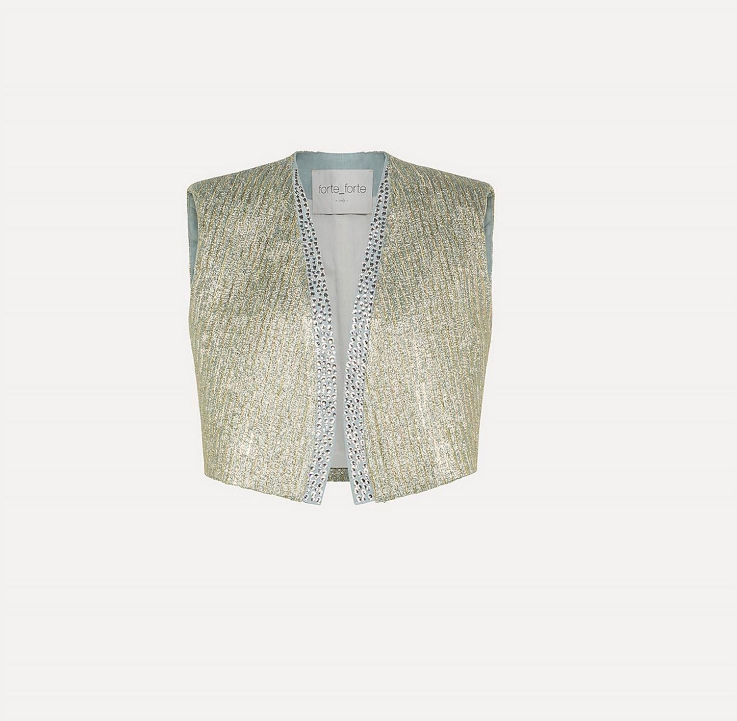 Forte Forte - Jacquard Vest with Diamante Detailing