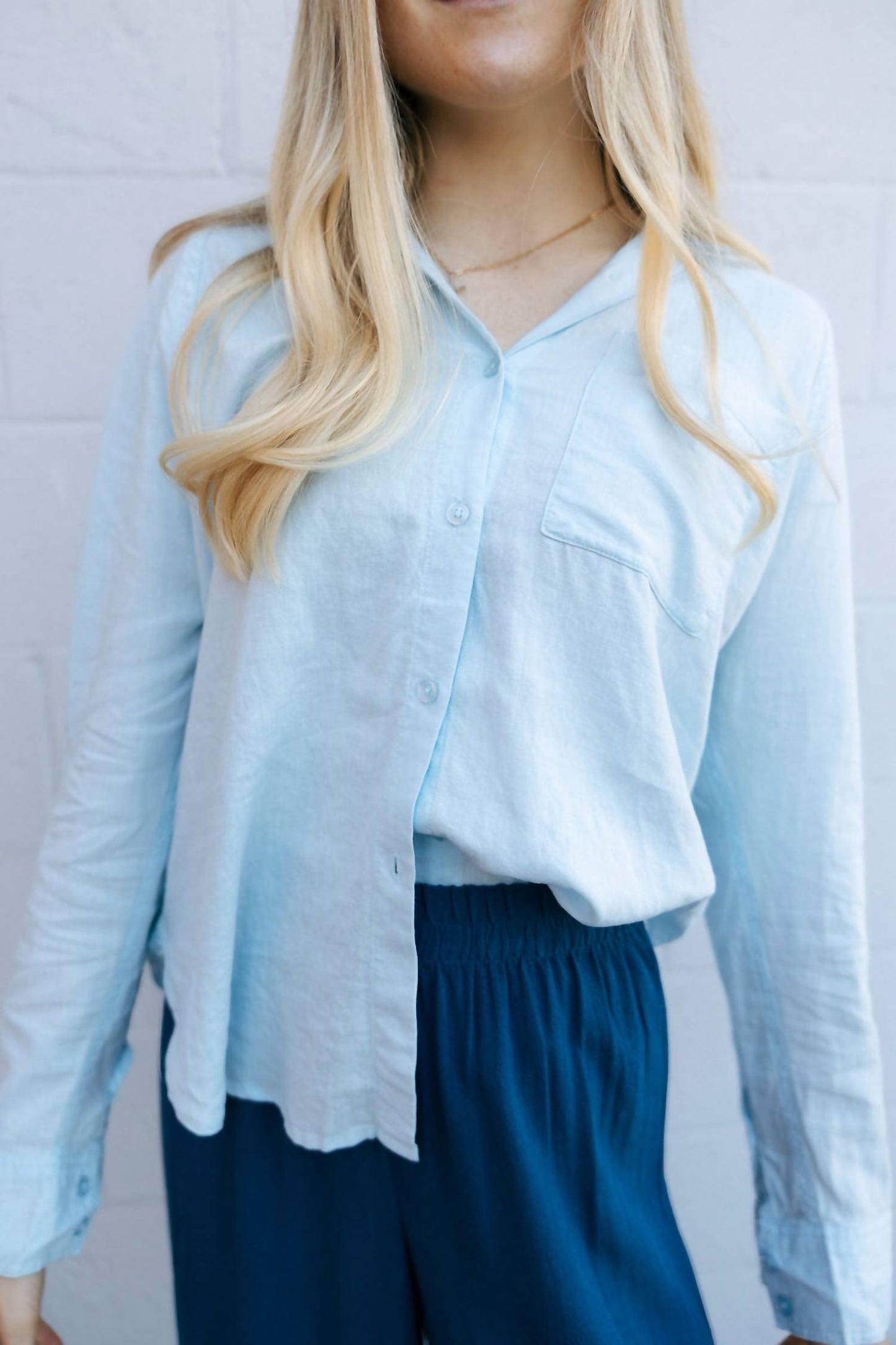 Z Supply - The Perfect Linen Button Top
