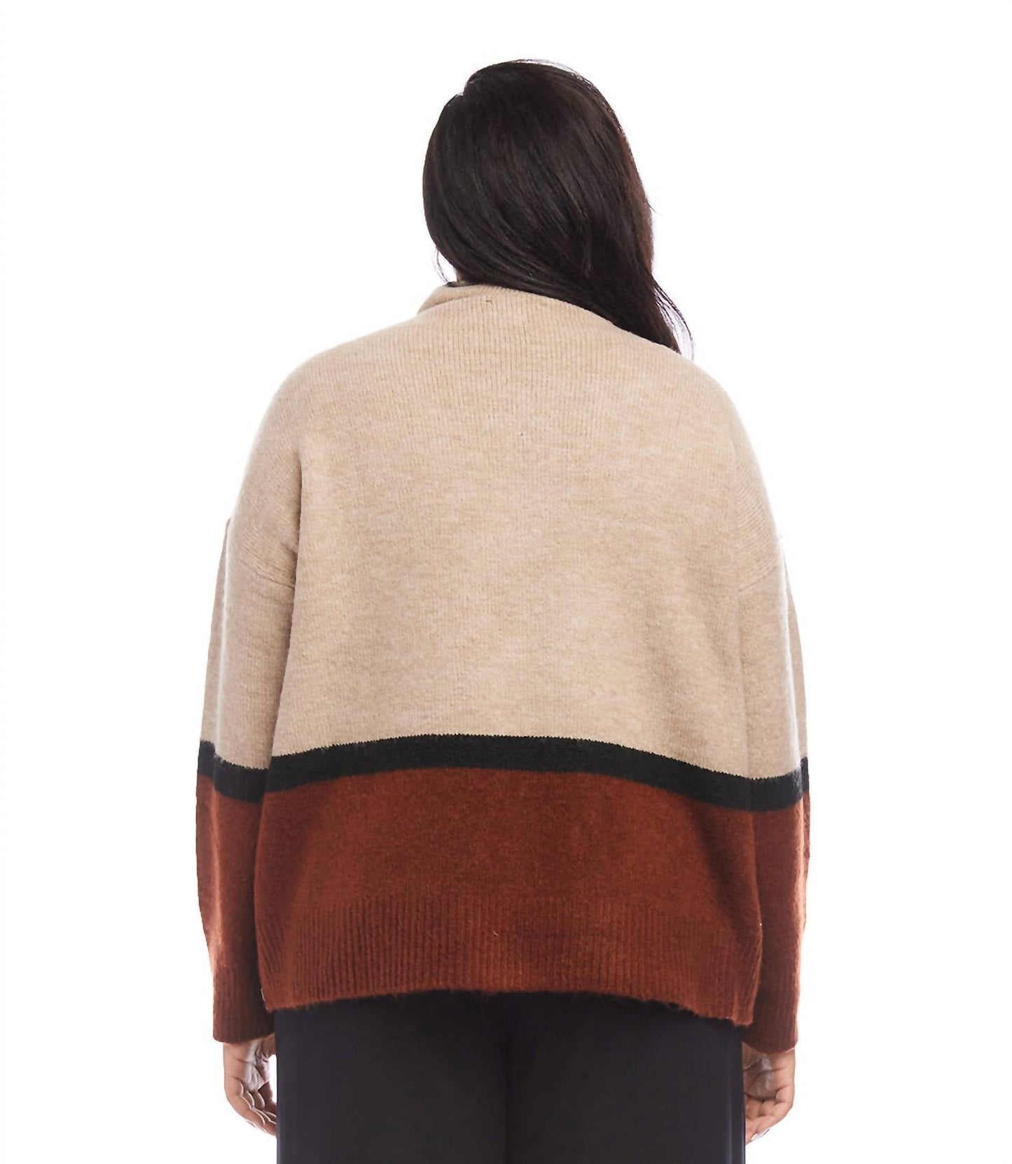 Karen Kane - Plus Size Colorblock Sweater