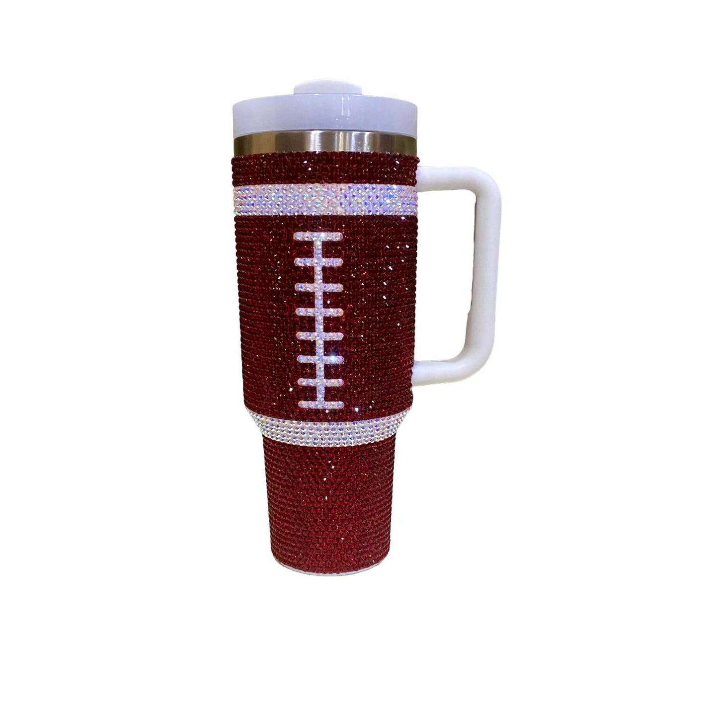 Live Love Gameday - Rhinestone Football 40 oz Tumbler