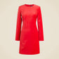 J.Crew - Long-sleeve Shift Dress In Stretch Velvet