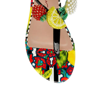 Betsey Johnson - Women's Aniston Beaded Fruit Themed Sandals