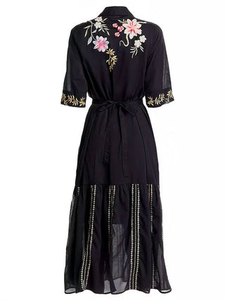 Johnny Was - Darcey Henley Tiered Shirt Dress With Slip