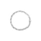 14K White Gold 2.00 Cttw Diamond Cluster and Spiral Link Bracelet (I-J Color, I1-I2 Clarity) - 7"