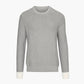 Atm - Cotton Cashmere Colorblock Long Sleeve Crewneck Sweater