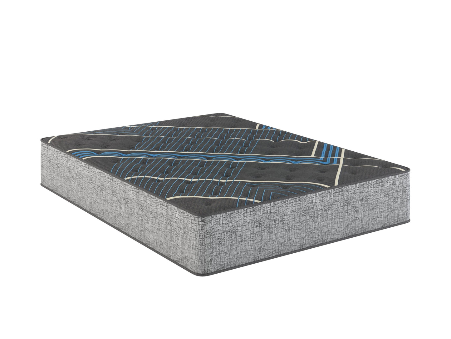 Restonic comfort care 14' hybrid mattress, individual pocketed coil mattress , medium comfort