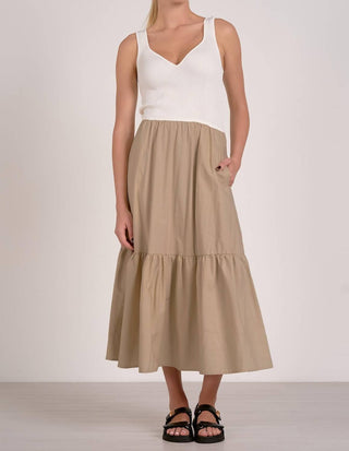 Elan - Maxi Tank Mixed Media Dress