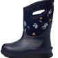Bogs - Boy's Neoclassic Space Pizza Rain Boots