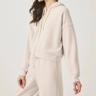 Splendid - Waffle Scuba Zip-Up Pullover