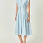 2.7 August Apparel - Women's Contrast Stitch Midi Dress