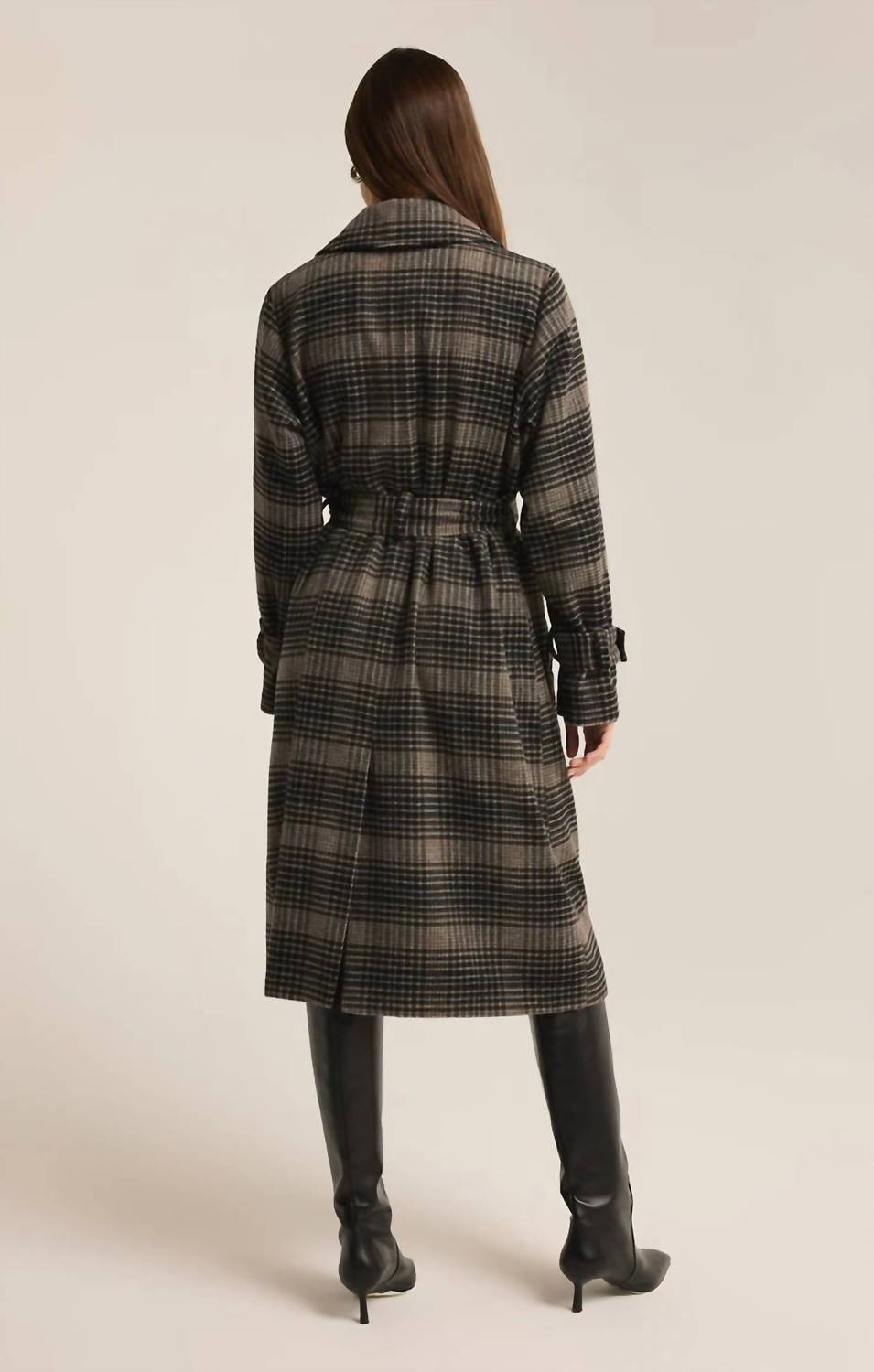 Z Supply - Jackie Plaid Trench Coat