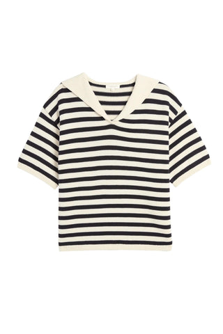 Demylee New York - Jane Stripe Short-sleeve Sweater