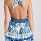 Agua Bendita - Maona Halter Tie Mini Dress
