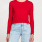 Goldie - Long Sleeve Cropped Boy Crew Tee