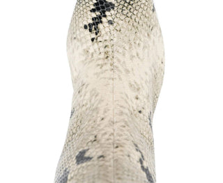 Khaite - Ona 55mm Snake Effect Leather Knee Hi Boots