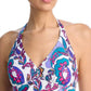 Johnny Was - REVERSIBLE HALTER RUCHED TANKINI